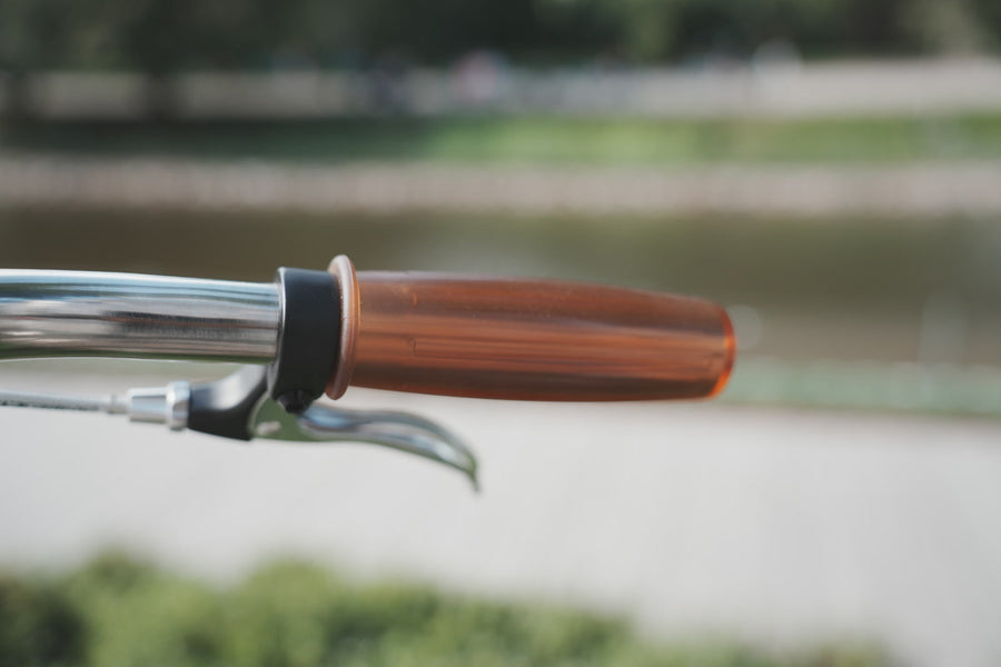 Rindow Tarugata Retro Grips | 120mm - brown translucent