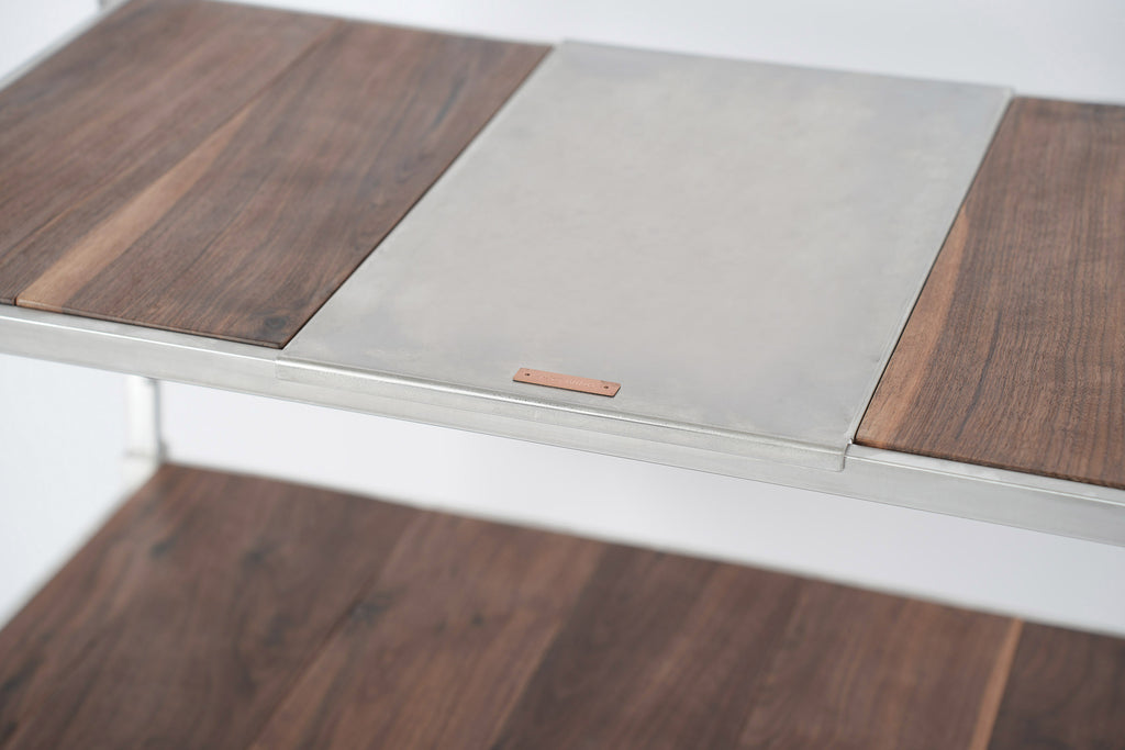AOI.LIVING Stainless Steel Racks - Walnut